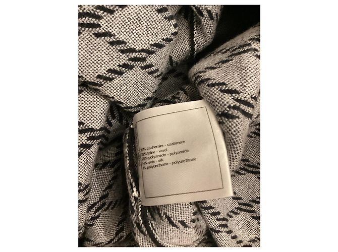 Chanel Coco neige Kleid aus Kaschmir schwarz - Ansicht 8