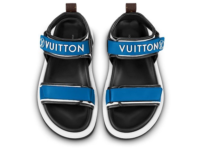 LOUIS VUITTON Sandalo comfort Pool Pillow Esaurito 39 Blu chiaro - vista 13