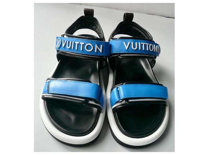 LOUIS VUITTON Sandalo comfort Pool Pillow Esaurito 39 Blu chiaro - vista 2