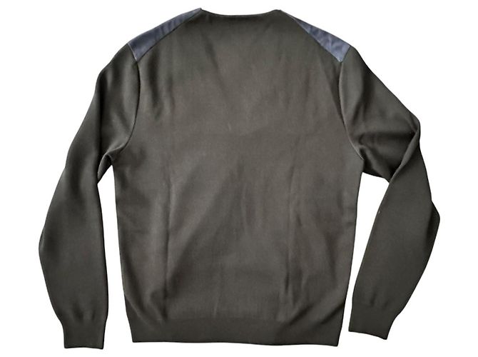 Top de malha/couro Prada Preto - vista 3