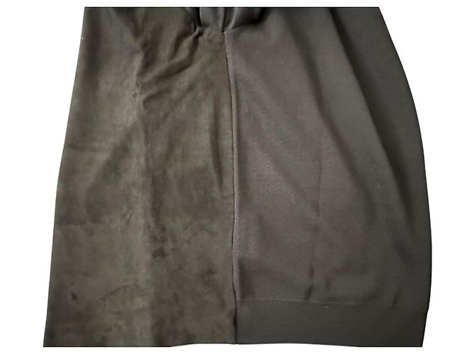 Top de malha/couro Prada Preto - vista 7