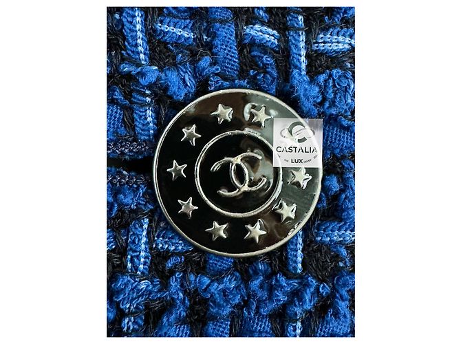 Chanel Royalblau Lesage Tweedjacke - Ansicht 6