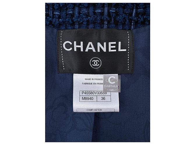Chanel Royalblau Lesage Tweedjacke - Ansicht 9
