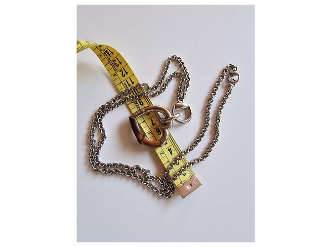 Collar Gucci Bambou plata y bambú Castaño - vista 4
