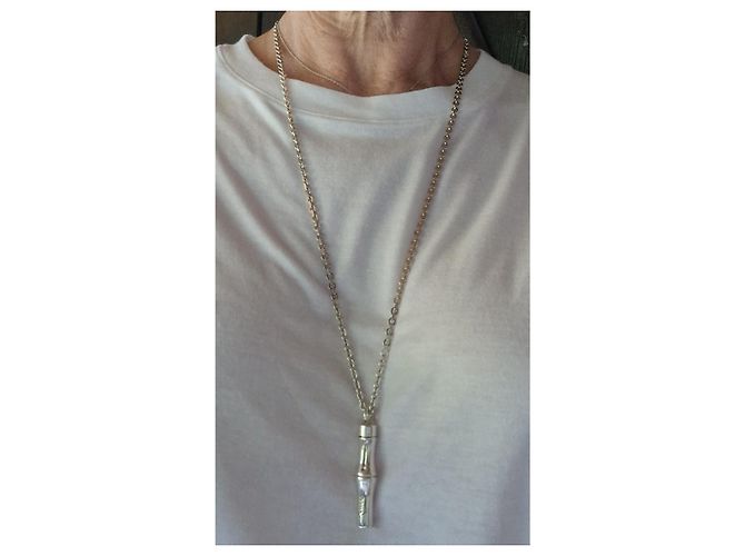 Collana Gucci Bamboo in argento 75 cm - vista 3