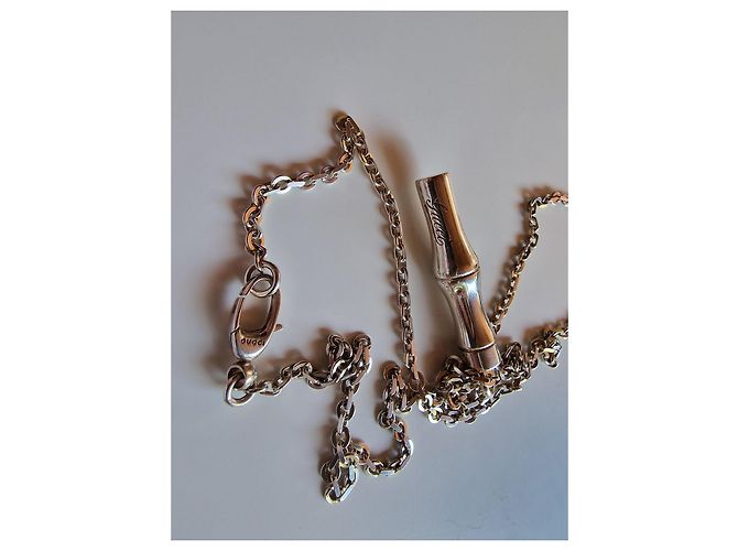Collana Gucci Bamboo in argento 75 cm - vista 6