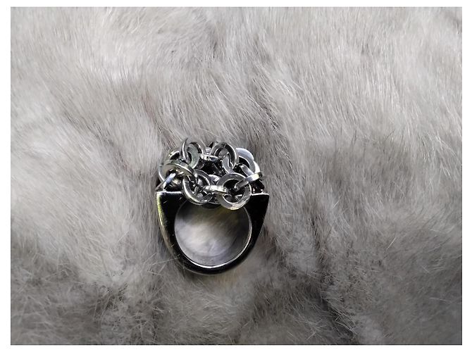Anello cocktail Pianegonda Plot in argento sterling Silver hardware - vista 2