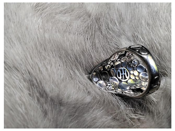 Autre Marque Anello cocktail Noble John Hardy in argento sterling e oro giallo 18 carati D'oro - vista 4