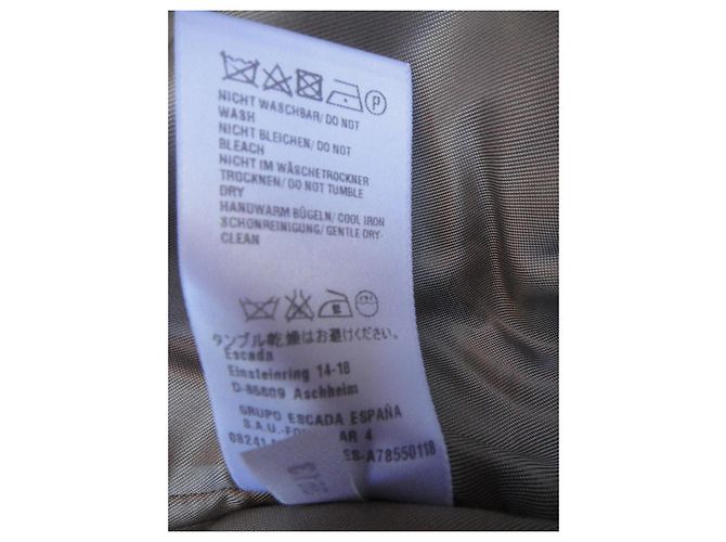 Abrigo Escada Sport beige de lana - vista 6