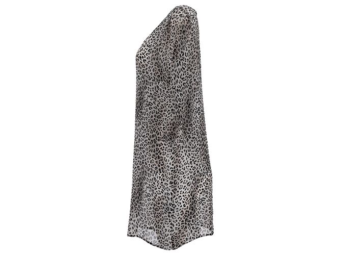 Vestido Mini de Print Leopardo Ba&Sh en Viscosa Marrón Impresión de pitón - vista 2