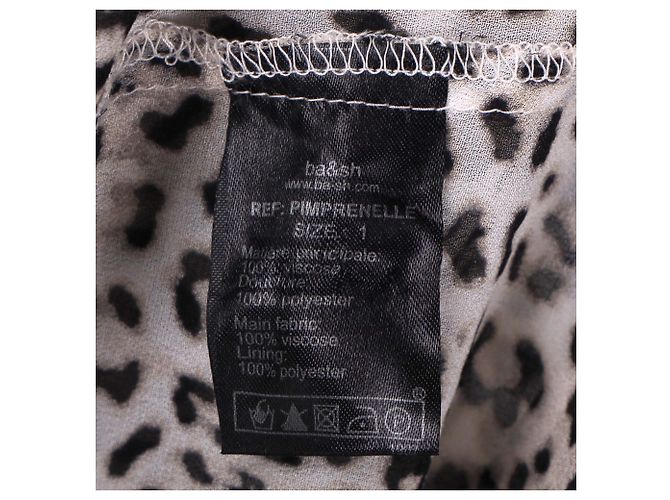 Vestido Mini de Print Leopardo Ba&Sh en Viscosa Marrón Impresión de pitón - vista 5