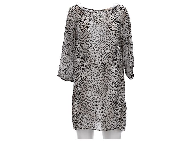 Vestido Mini de Print Leopardo Ba&Sh en Viscosa Marrón Impresión de pitón - vista 6