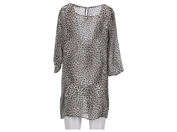 Vestido Mini de Print Leopardo Ba&Sh en Viscosa Marrón Impresión de pitón - vista 8