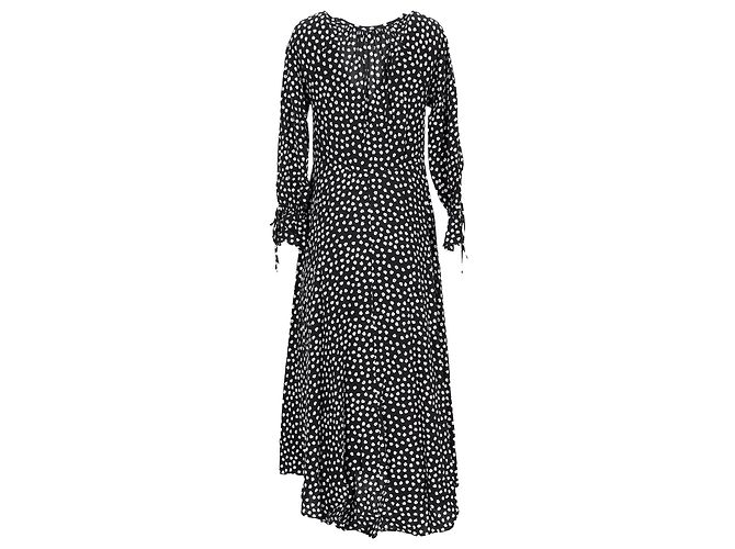 Abito Maxi Imogen in Viscosa Nera di Diane Von Furstenberg Nero - vista 3