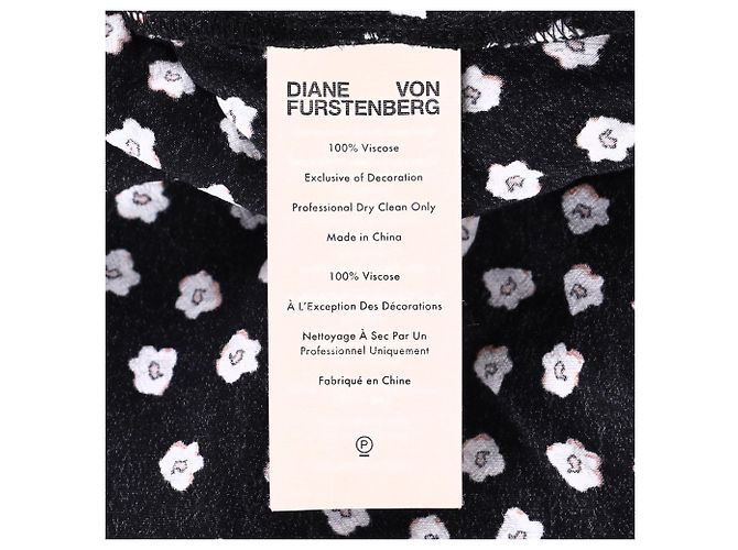 Abito Maxi Imogen in Viscosa Nera di Diane Von Furstenberg Nero - vista 5