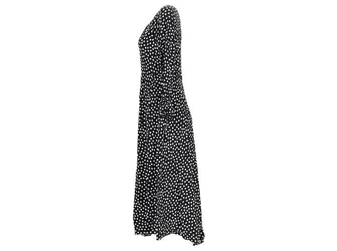 Abito Maxi Imogen in Viscosa Nera di Diane Von Furstenberg Nero - vista 7