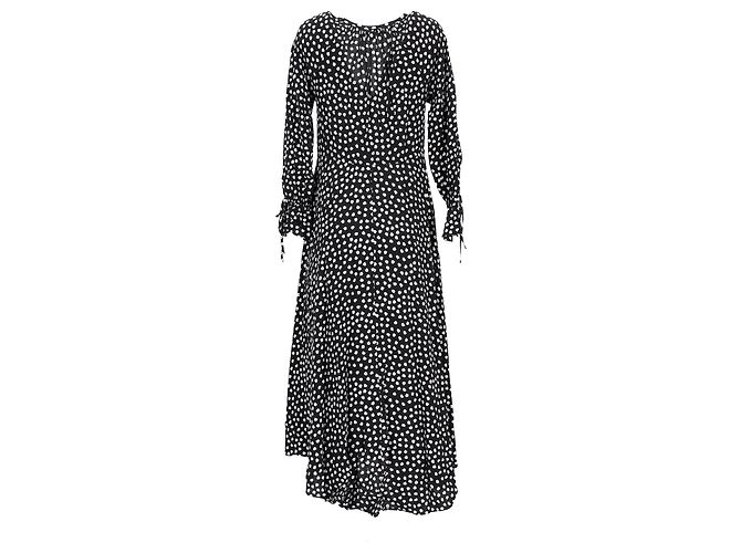 Abito Maxi Imogen in Viscosa Nera di Diane Von Furstenberg Nero - vista 8