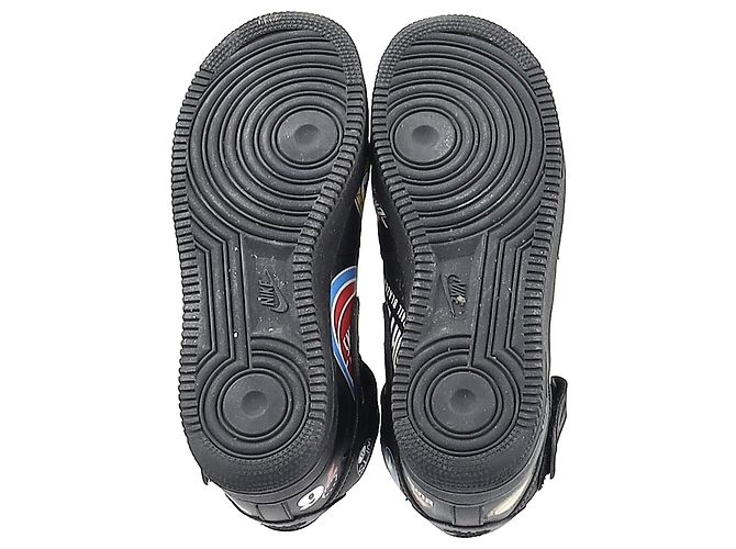 Supreme x Nike Air Force 1 Mid Sneakers Supreme in Pelle Nera Nero - vista 15