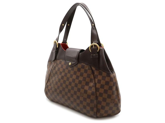 Borsa a Spalla Louis Vuitton Damier Sistina GM N41540 Marrone - vista 2
