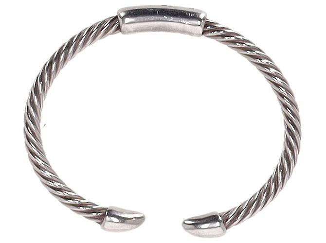 Bracciale bangle attorcigliato Pomellato 67 in metallo argentato Argento - vista 6