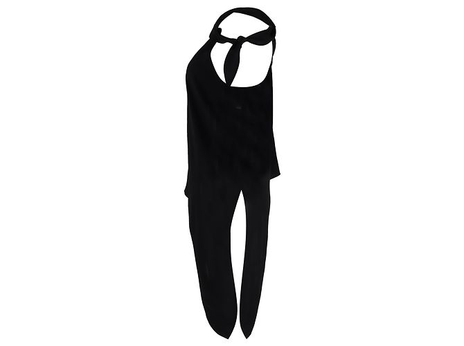 Asymmetrisches Top von Diane Von Furstenberg aus schwarzem Polyester - Ansicht 2