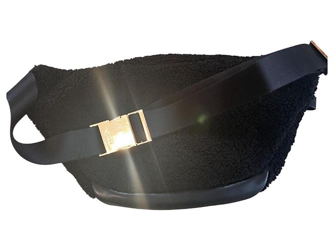 Borsa a tracolla Liu.Jo Nera in pelliccia sintetica e pelle Nero - vista 8