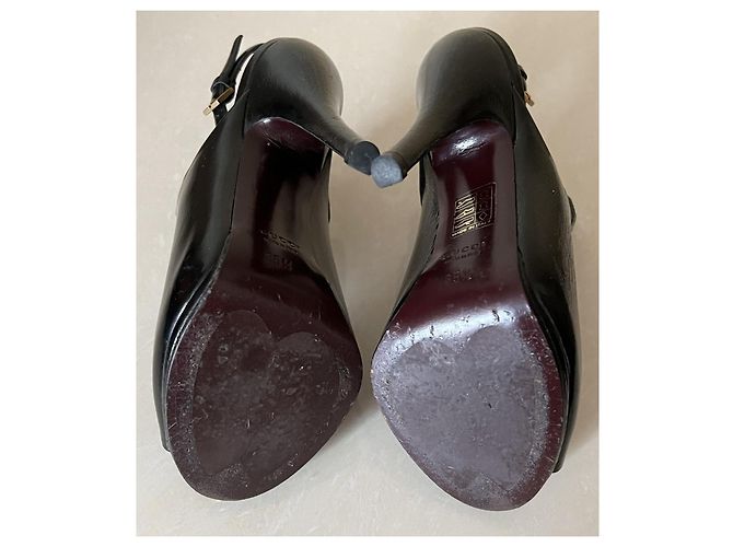 Décolleté Gucci in pelle nera Nero - vista 12