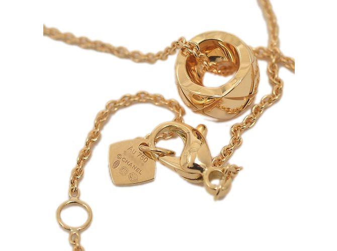 Collier Chanel Coco Crush K18YG J12305 Doré - vue 4