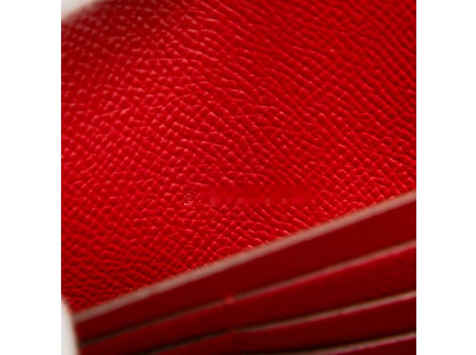 Hermès Portefeuille Hermes Constance To-Go en rubis Rouge - vue 8