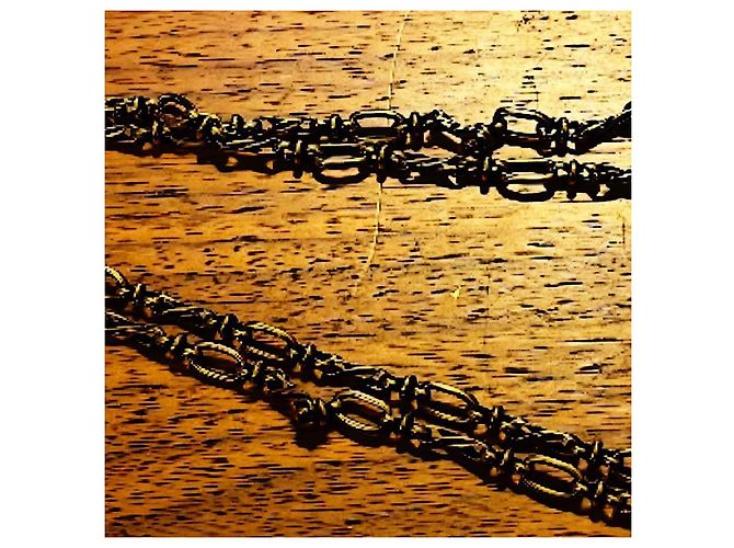 Collana a serpente in vetro opaco autentica Alexander McQueen Runway Gold hardware - vista 7