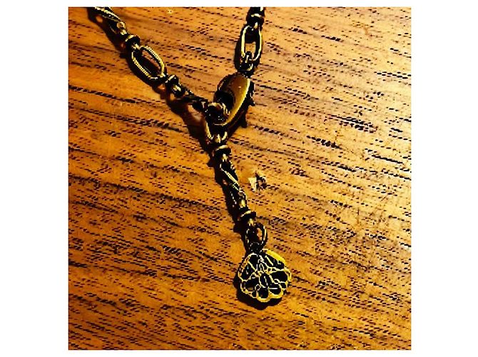 Collana a serpente in vetro opaco autentica Alexander McQueen Runway Gold hardware - vista 8