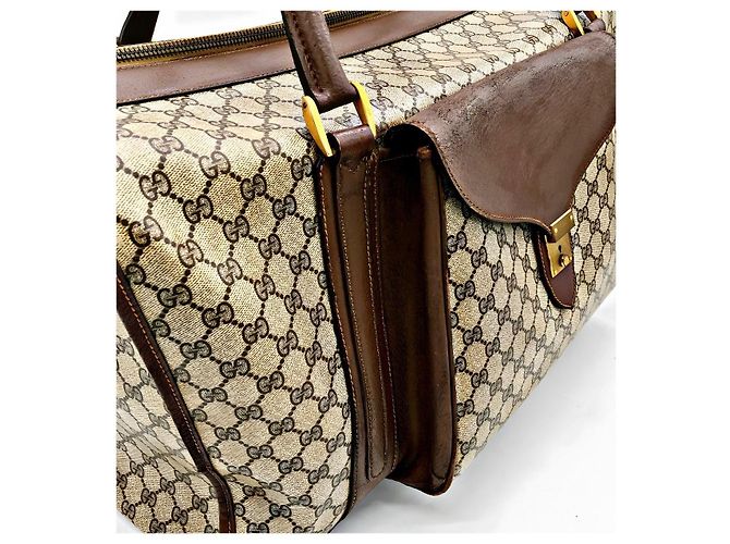 Borsa da viaggio grande Archive Special Order di Gucci Beige - vista 2