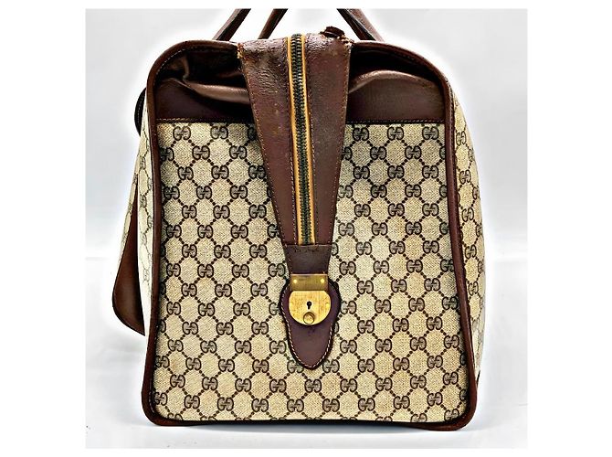 Borsa da viaggio grande Archive Special Order di Gucci Beige - vista 8