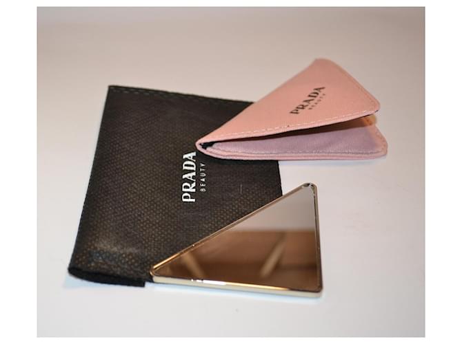 Prada Spiegel Rosa aus Glas mit Etui Pink - Ansicht 3