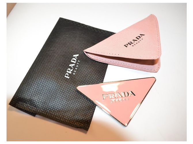 Prada Spiegel Rosa aus Glas mit Etui Pink - Ansicht 4