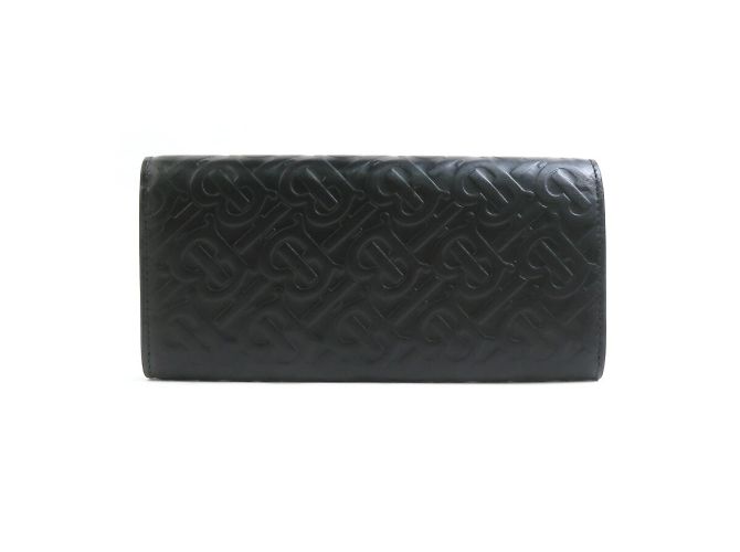 Cartera larga de cuero negro Burberry - vista 2