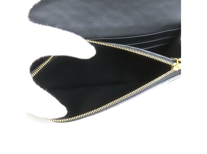 Cartera larga de cuero negro Burberry - vista 4