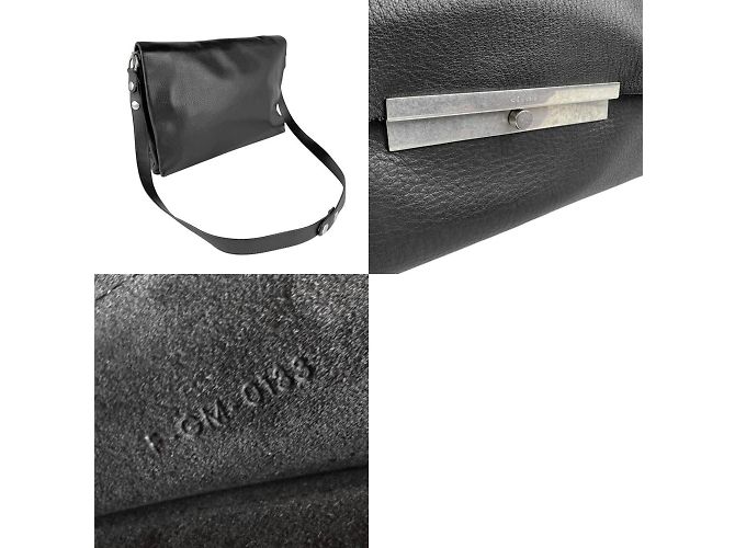 Céline Borsa a spalla in pelle Celine Blade - vista 5