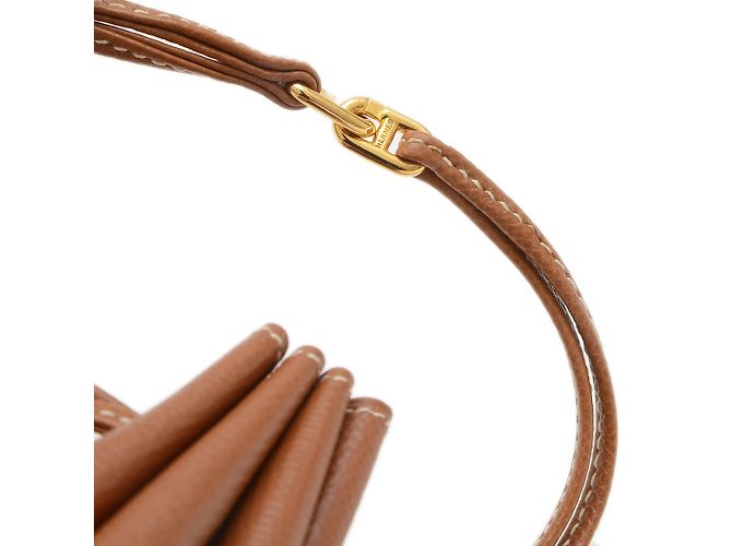 Hermès Pochette Hermes Vespa en cuir de Courchevel Doré - vue 3