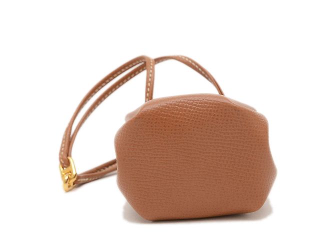 Hermès Pochette Hermes Vespa en cuir de Courchevel Doré - vue 5