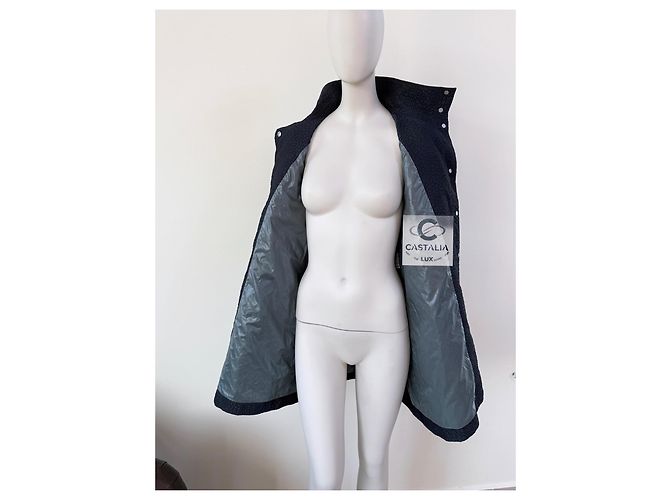 Chanel Trench coat com padrão de camélias icônicas - vista 12