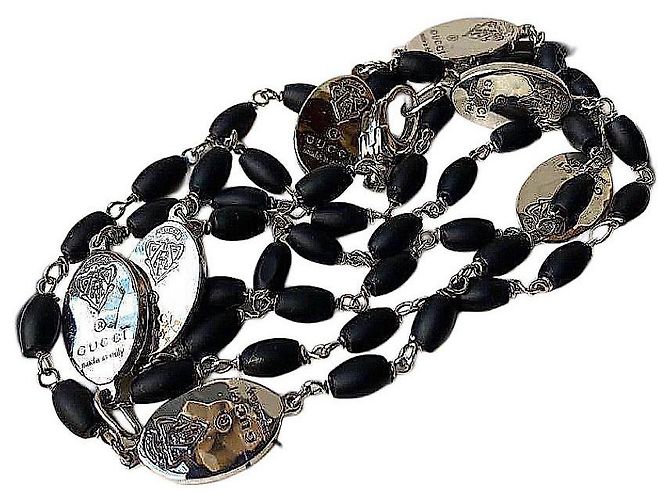 Collana con Emblema in Argento Sterling e Resina Gucci Tom Ford - vista 3