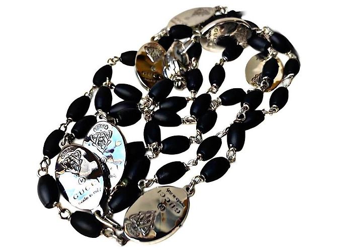Collana con Emblema in Argento Sterling e Resina Gucci Tom Ford - vista 5
