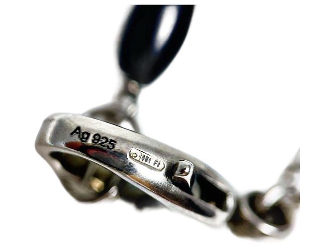 Gucci Tom Ford Armband aus Sterlingsilber und Harz mit Emblem - Ansicht 2