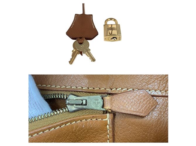 Hermès Vintage Birkin 35 Handtasche Braun Golden - Ansicht 8
