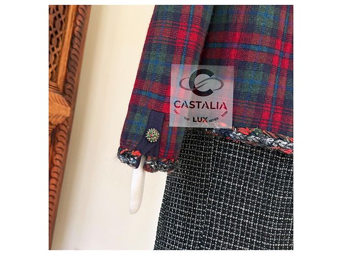Chanel New Iconic Paris / Edinburgh Tartan Jacket - view 11