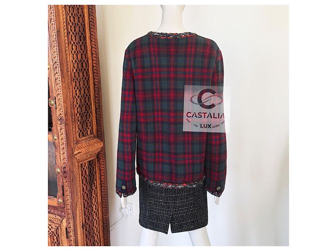 Chanel New Iconic Paris / Edinburgh Tartan Jacket - view 12