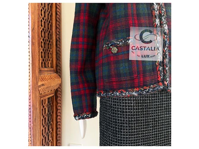 Chanel New Iconic Paris / Edinburgh Tartan Jacket - view 13