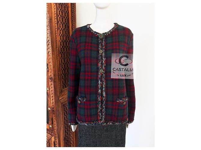 Chanel New Iconic Paris / Edinburgh Tartan Jacket - view 7