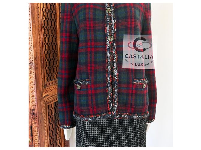 Chanel New Iconic Paris / Edinburgh Tartan Jacket - view 8